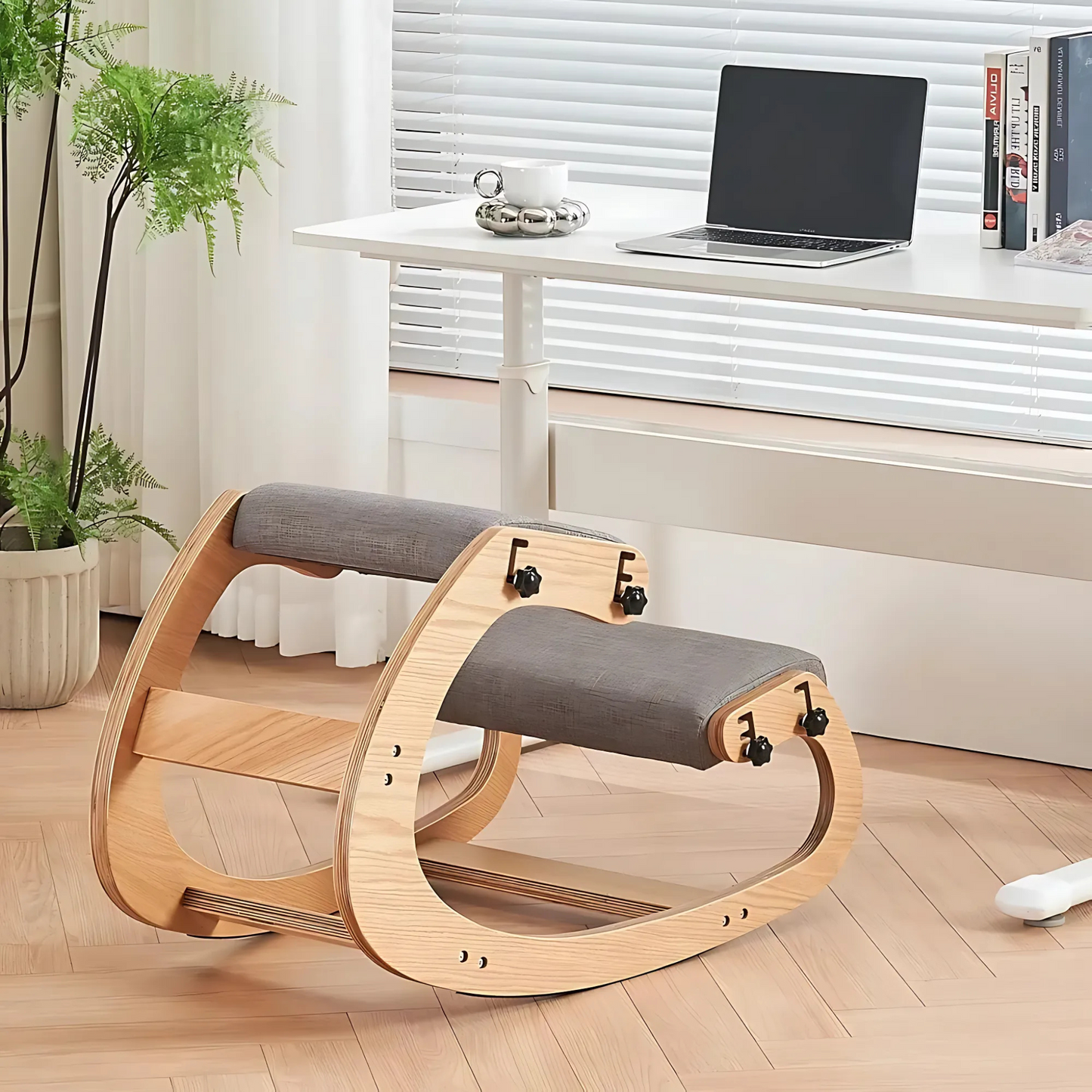 BackSaver™ Pro: Premium Wooden Kneeling Chair for Posture & Pain Relief
